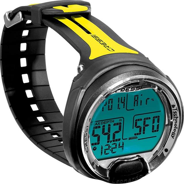 Cressi Leonardo Underwater Single Button Diving Computer, Created in Italy, Quality Since 1946