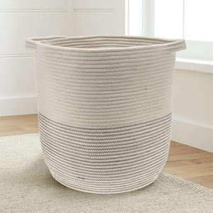 Extra Large 18x16 Woven Storage Baskets - Cotton Rope Basket Organizer