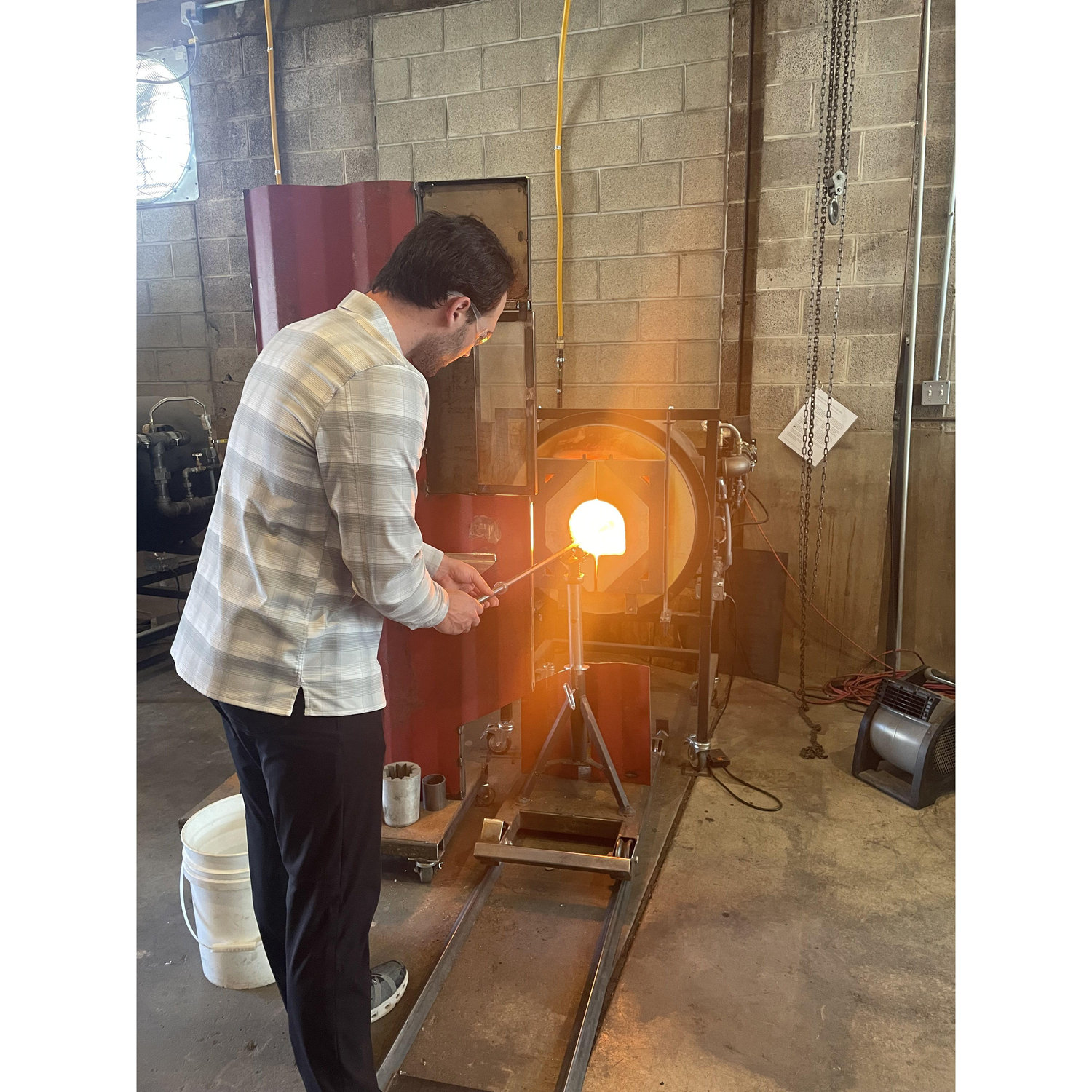the date Morgan couldn't say no to... glass blowing in SLC!