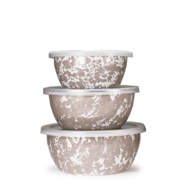 Taupe Swirl Nesting Bowls