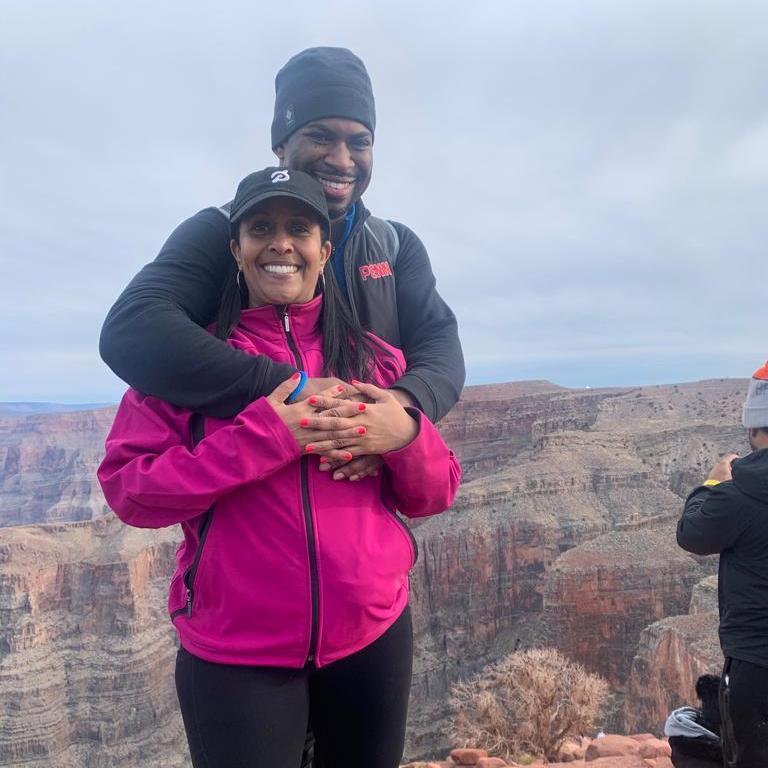Our 1st trip - top of the Grand Canyon that AJ convinced Jaracus to climb!