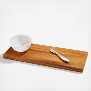 Danese Bowl & Cheese Board with Spreader