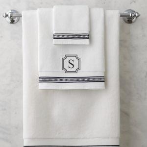 Monogrammed Frontgate Resort Collection™ Ladder Stitch Bath Towels