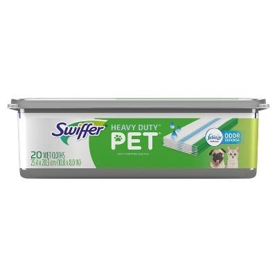 Swiffer Sweeper Pet Heavy Duty Wet Refill - 20ct