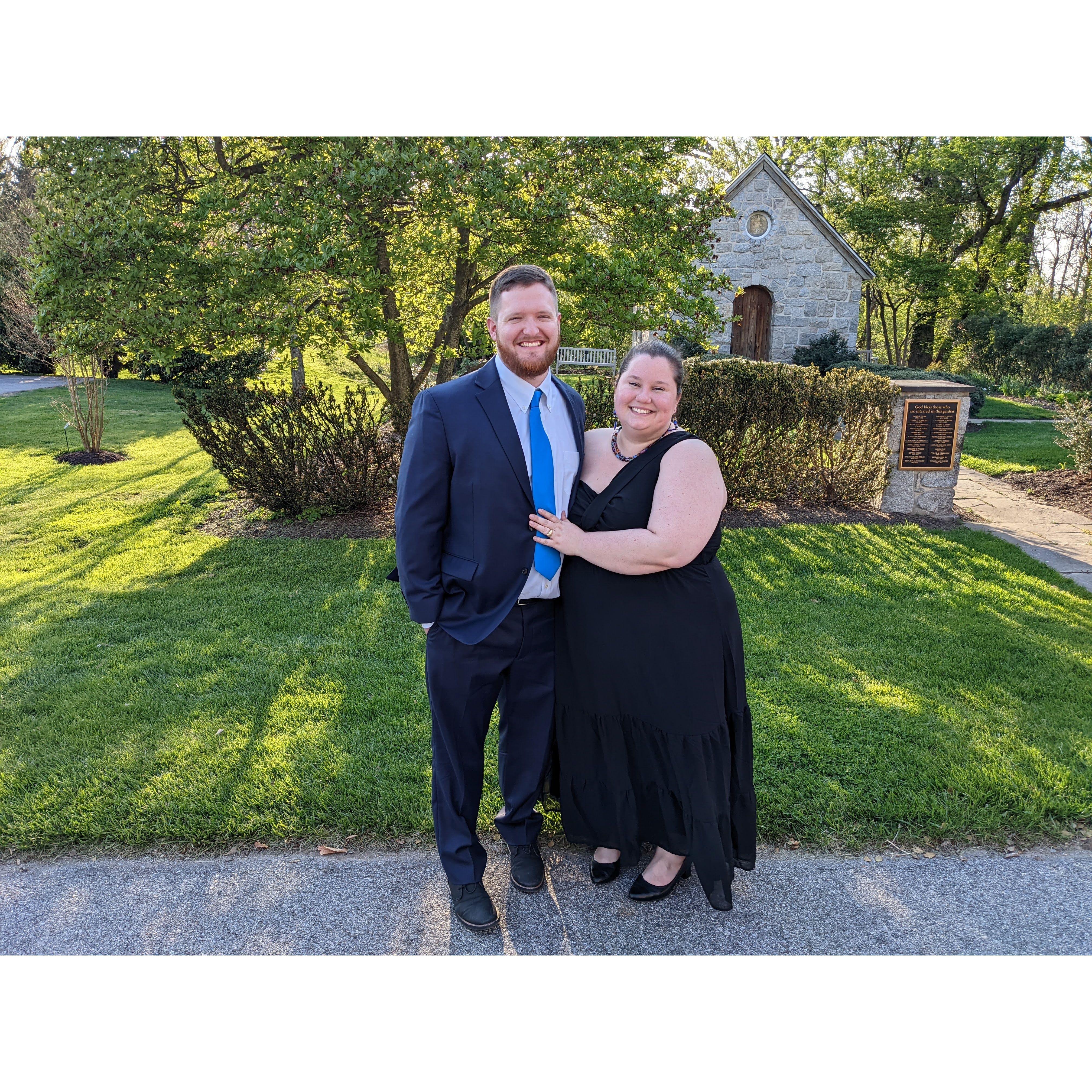 At Alex's cousin's wedding in April 2022 (Shout out Kenny & Adrienne!)