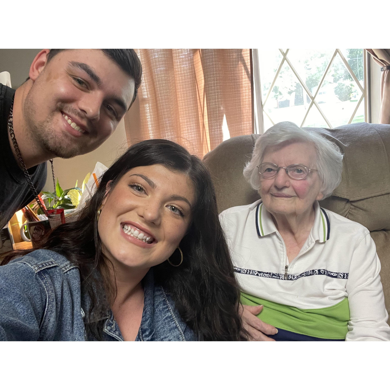 2021: Grant's first time meeting Great Grandma Myrt.