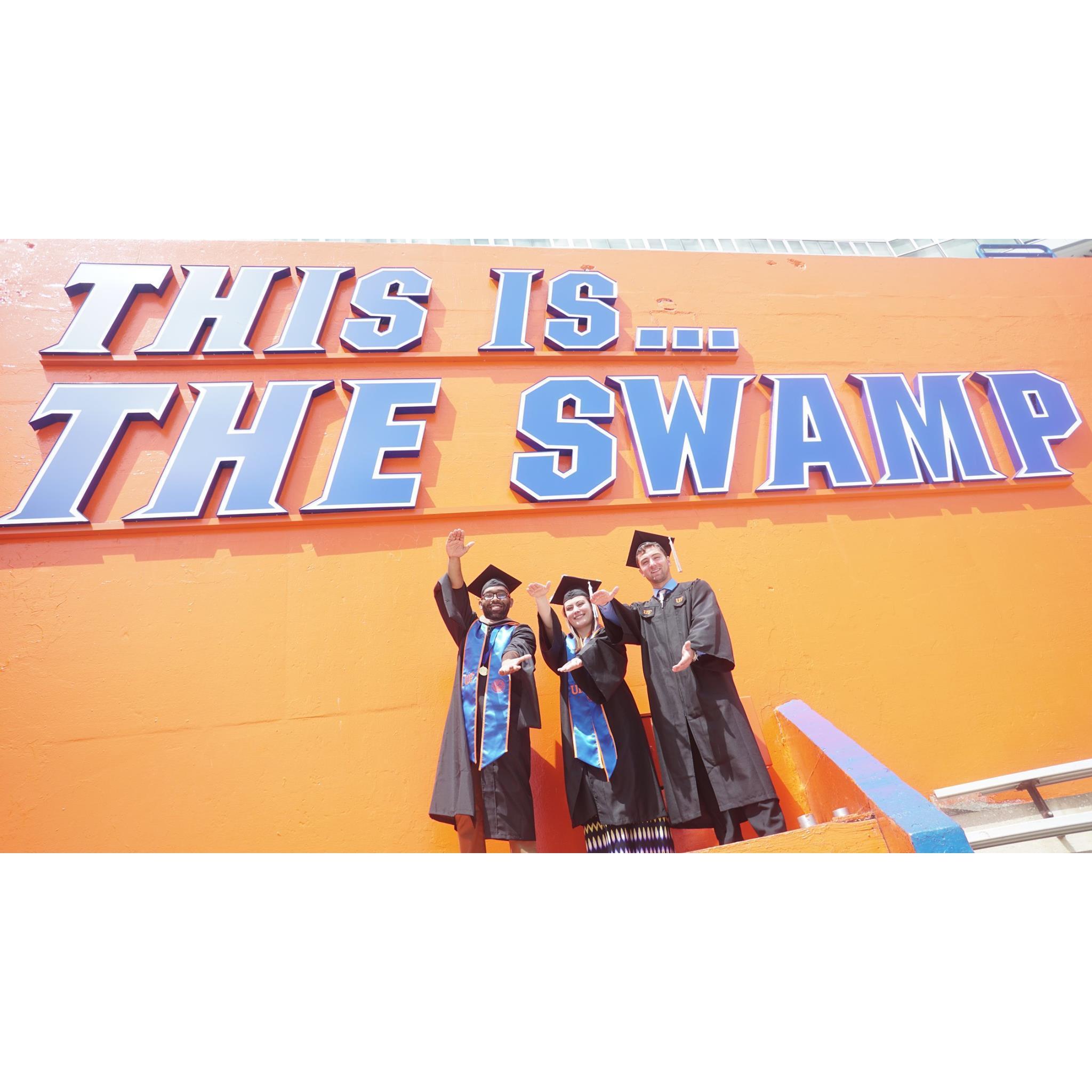 Spring 2018 UF Graduation; Britt, Garry & Nick!