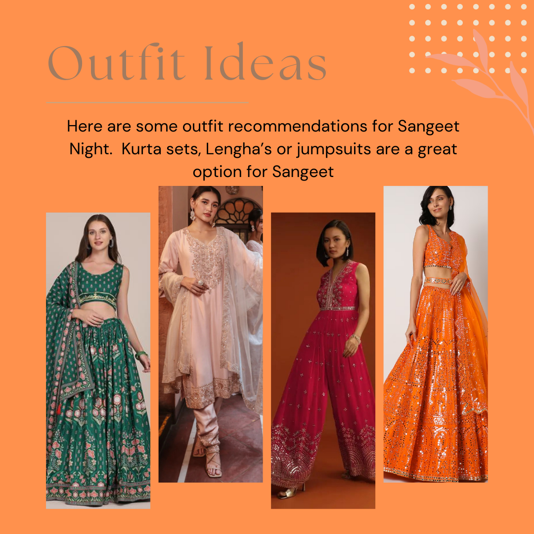 Welcome Dinner/Sangeet Style Guide for Women