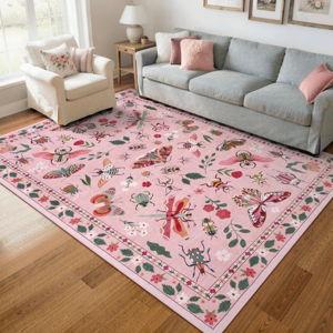 Goldene Animal and Insect Washable Floor Mat - Non-Slip Area Rug