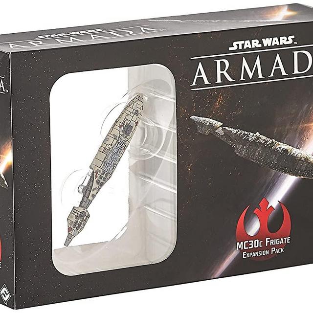 Fantasy Flight Games Star Wars Armada MC30c Frigate EXPANSION PACK | Miniatures Battle Game | Strategy Game for Adults and Teens | Ages 14+ | 2 Players | Avg. Playtime 2 Hours