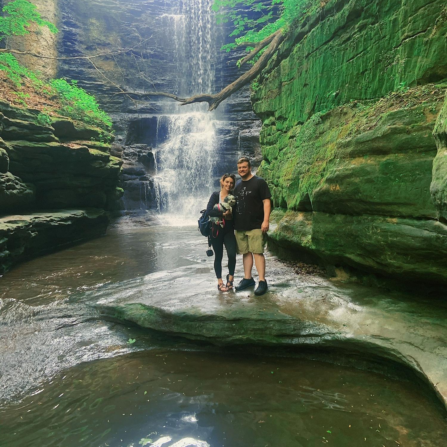 Hiking Mattheisen State Park with our baby Muffin