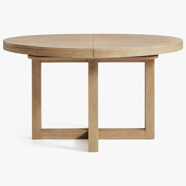 Portola Round Pedestal Extending Dining Table, Seadrift