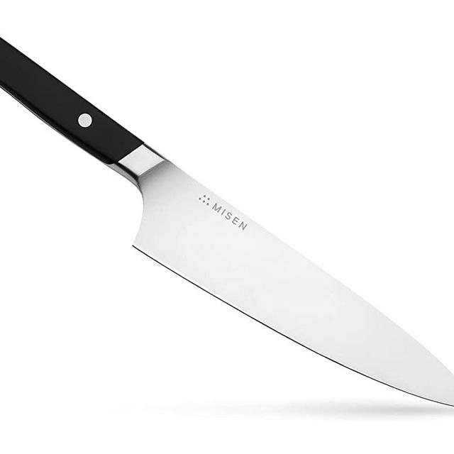 Misen Chef Knife - 8 Inch Professional Kitchen Knife - High Carbon Steel Ultra Sharp Chef's Knife, Black