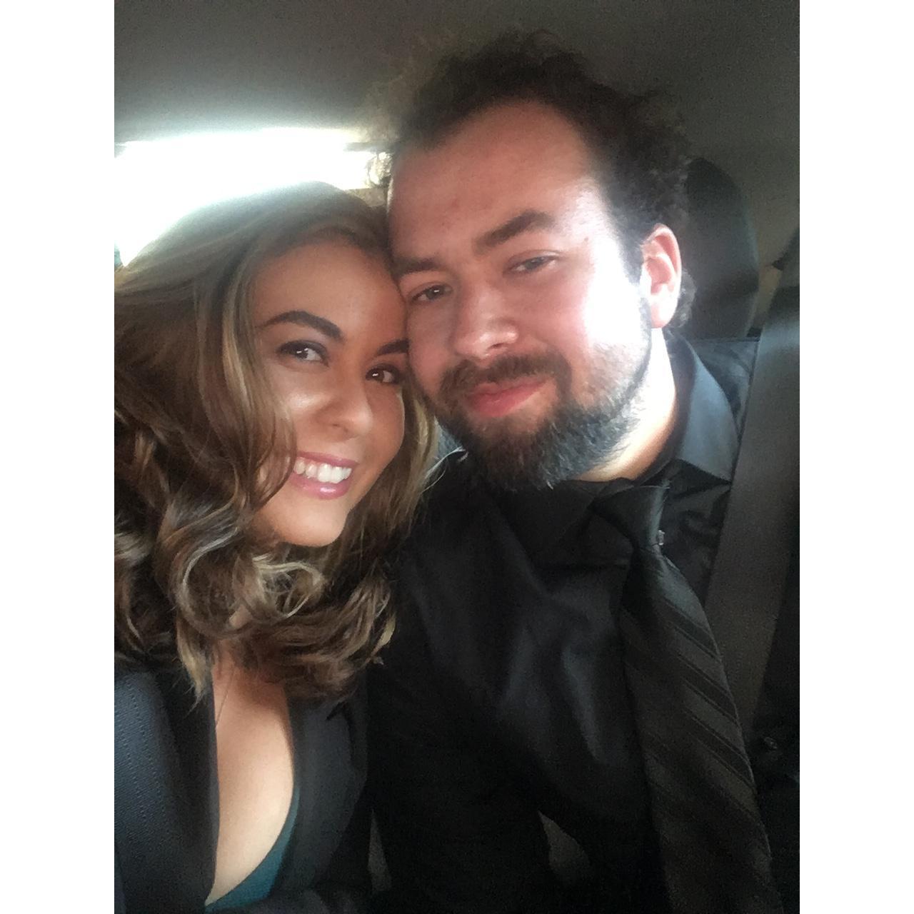 On our way to a film festival. So damn hungry during this car ride.
