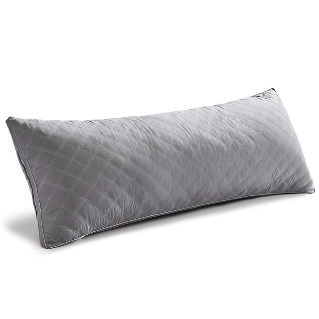 Oubonun Premium Adjustable Loft Quilted Body Pillows - Firm and Fluffy Pillow - Quality Plush Pillow - Down Alternative Pillow - Head Support Pillow - 21"x54"