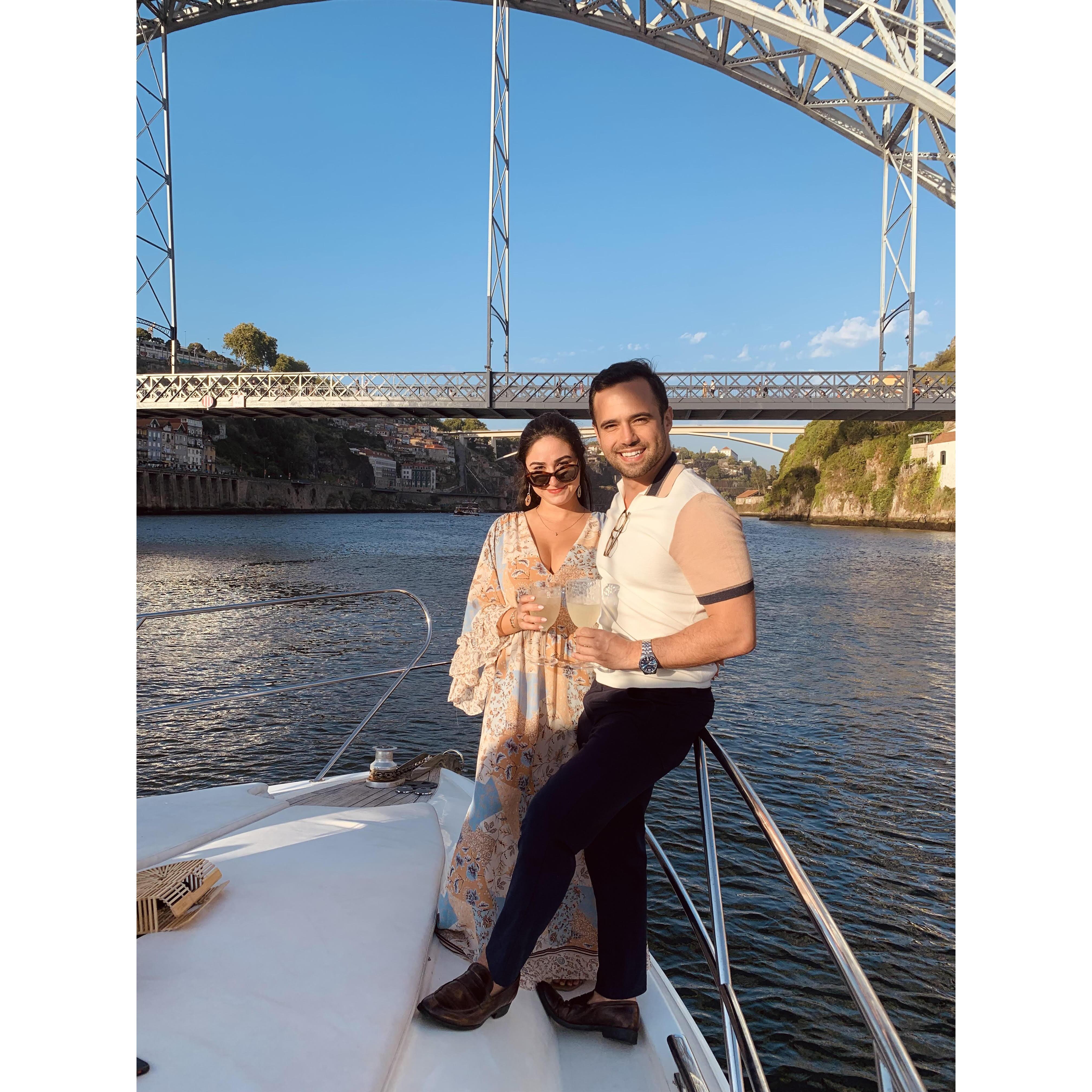 Sailing down the Douro River and making one of our favorite memories in Portugal.