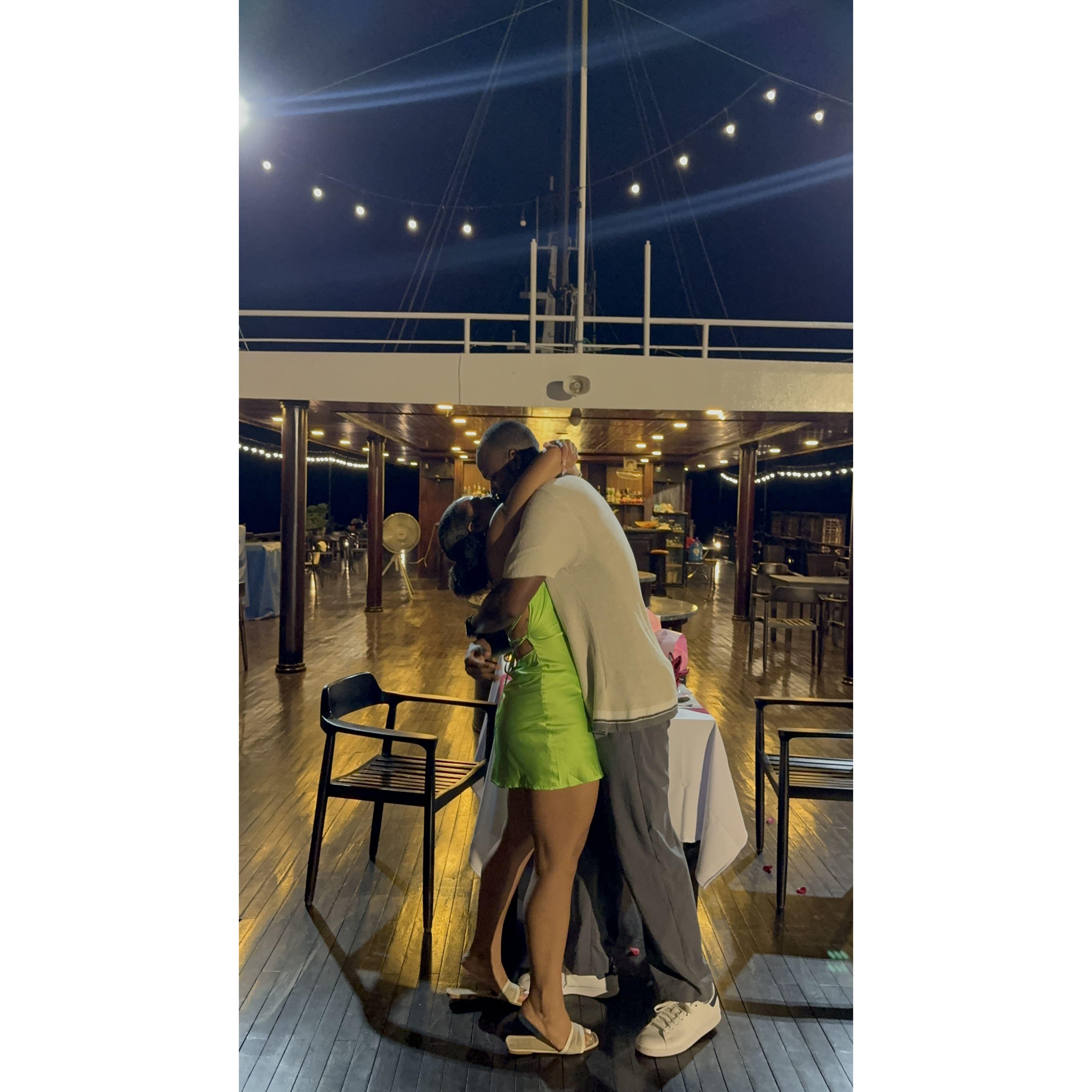 She Said Yes! Ha Long Bay, Vietnam. July 26th, 2024.