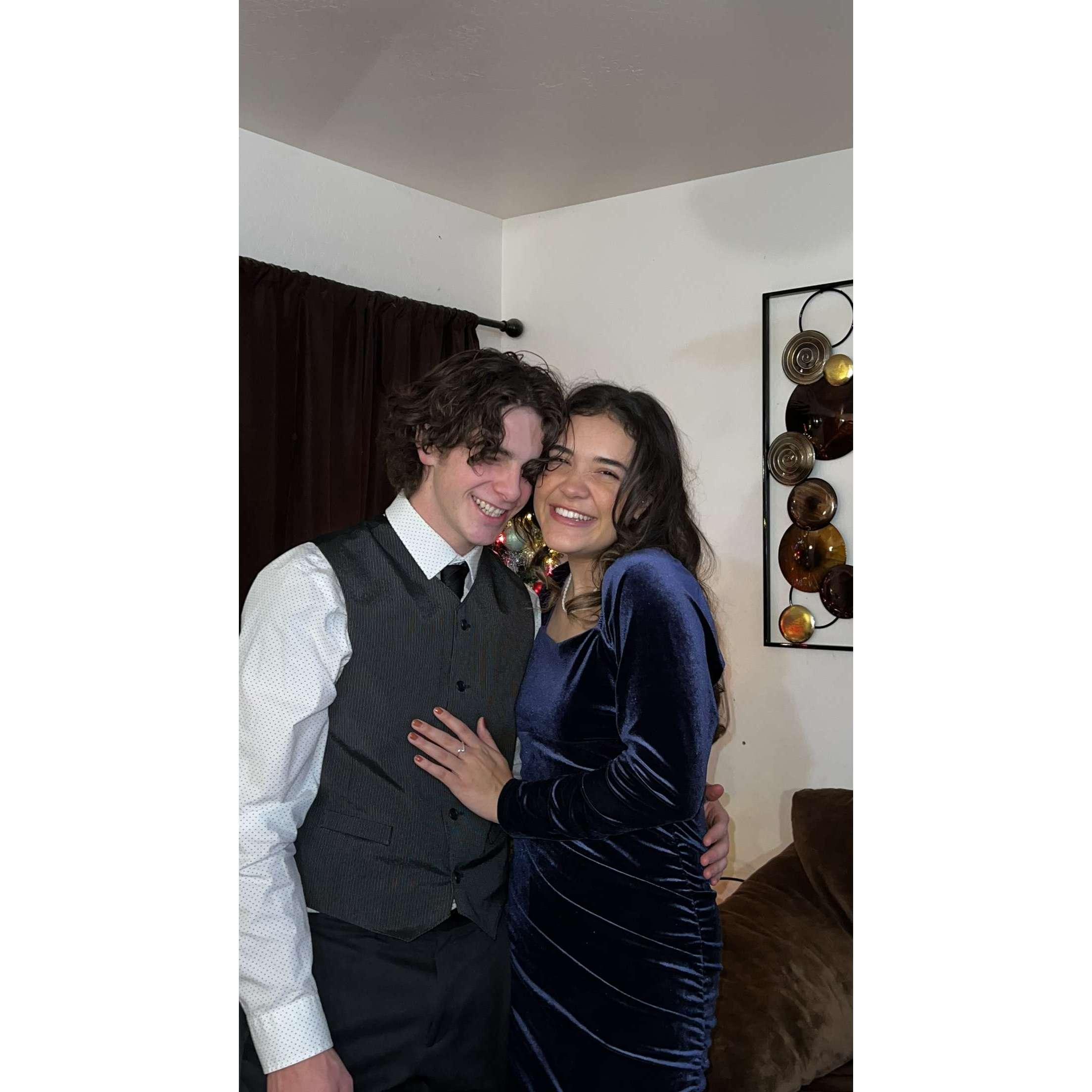 Our first fancy date when we started dating