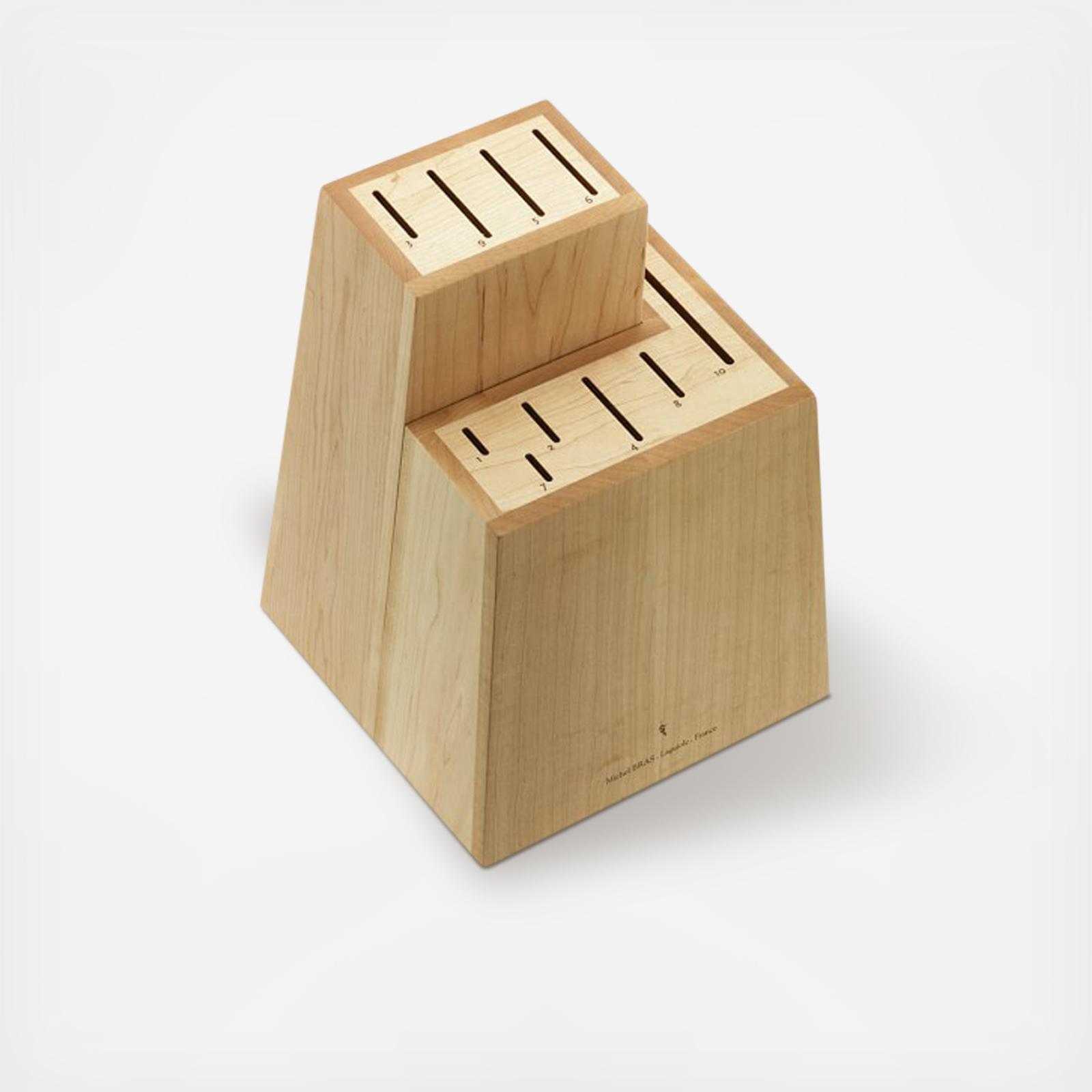 salt and pepper knife block