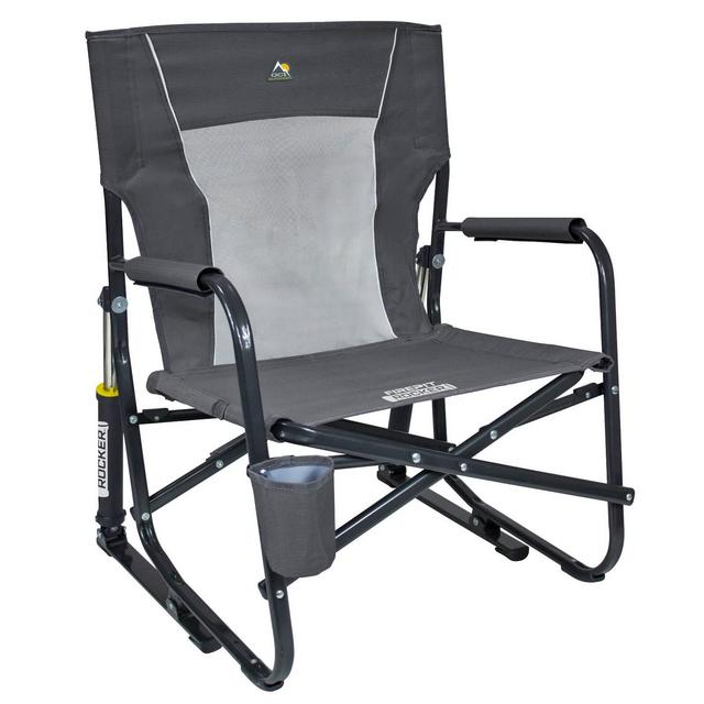 GCI Outdoor FirePit Rocker Outdoor Portable Camp Chair - Pewter