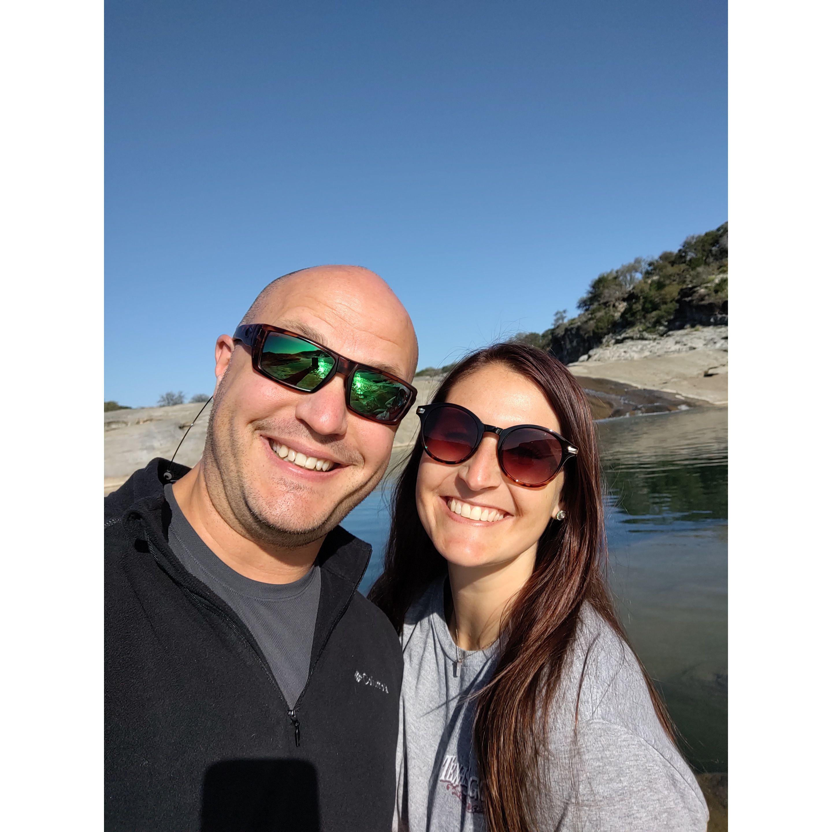 Our First Hike together at Pedernales Falls