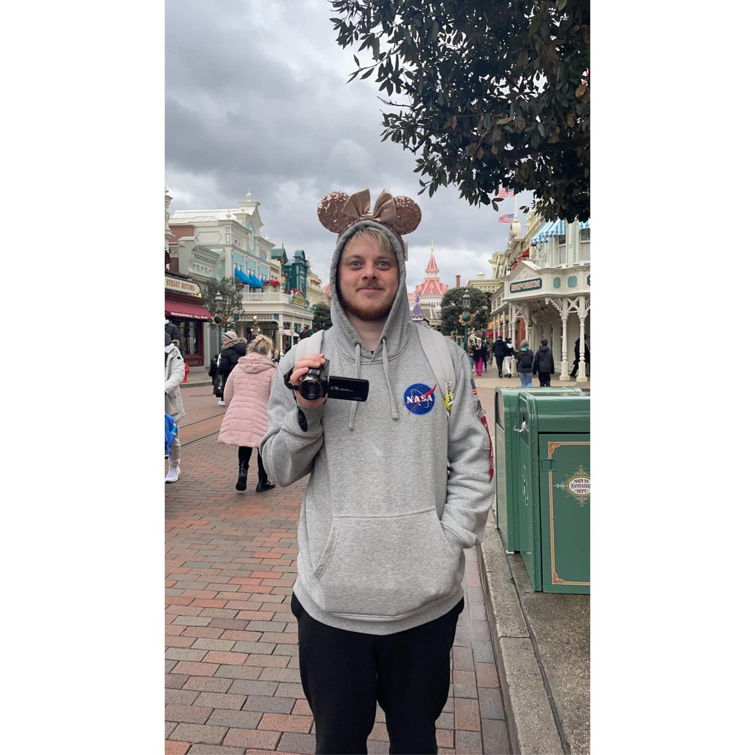 Took the role of filming very seriously on our first Disneyland Paris trip.