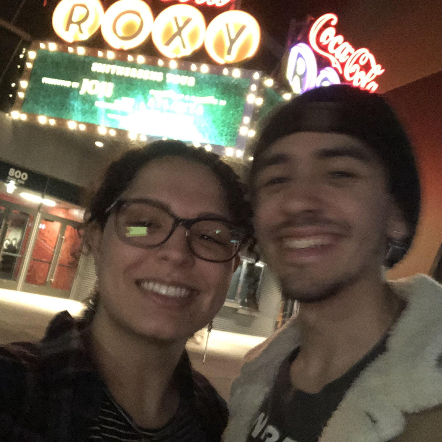 concert night; one of many! (we got covid that night)