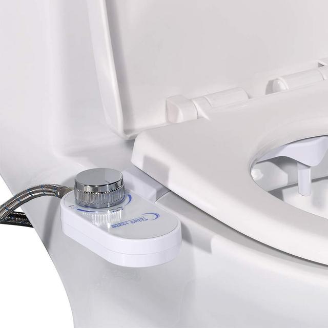 Tibbers Bidet, Self-Cleaning Nozzle and No-Electric Bidet Toilet Attachment, Fresh Water Sprayer, Easy to Install