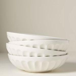 The Latte Stoneware Pasta Bowls, Set of 4: Amelie Edition