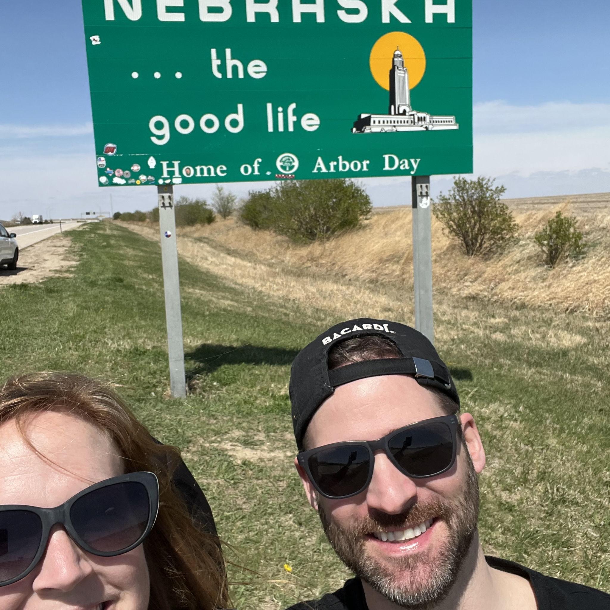 Kyle's first trip to Nebraska!