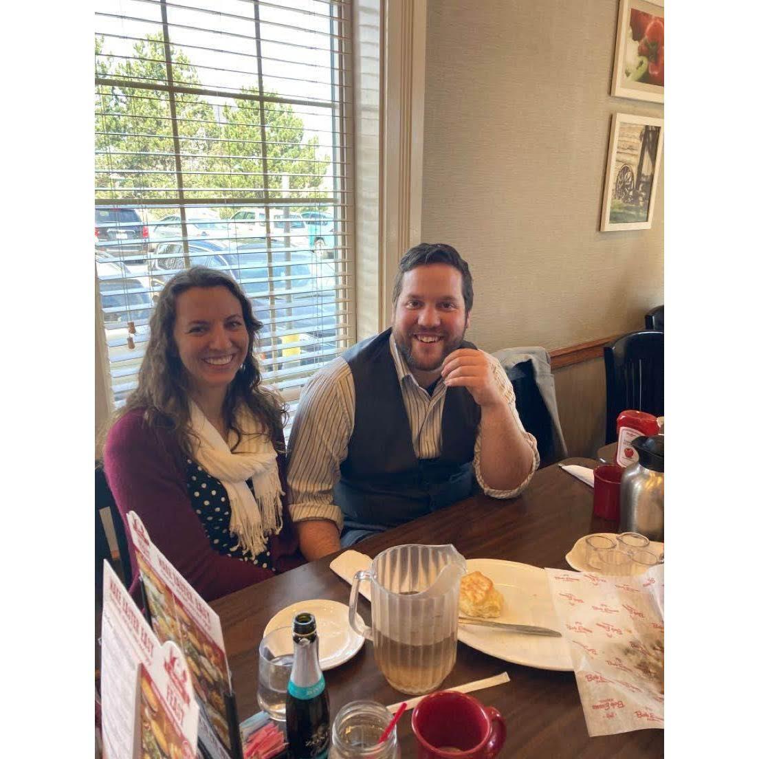 The first family trip together to Cleveland, OH for the baptism of Dan's niece, Margaret; April 2022.