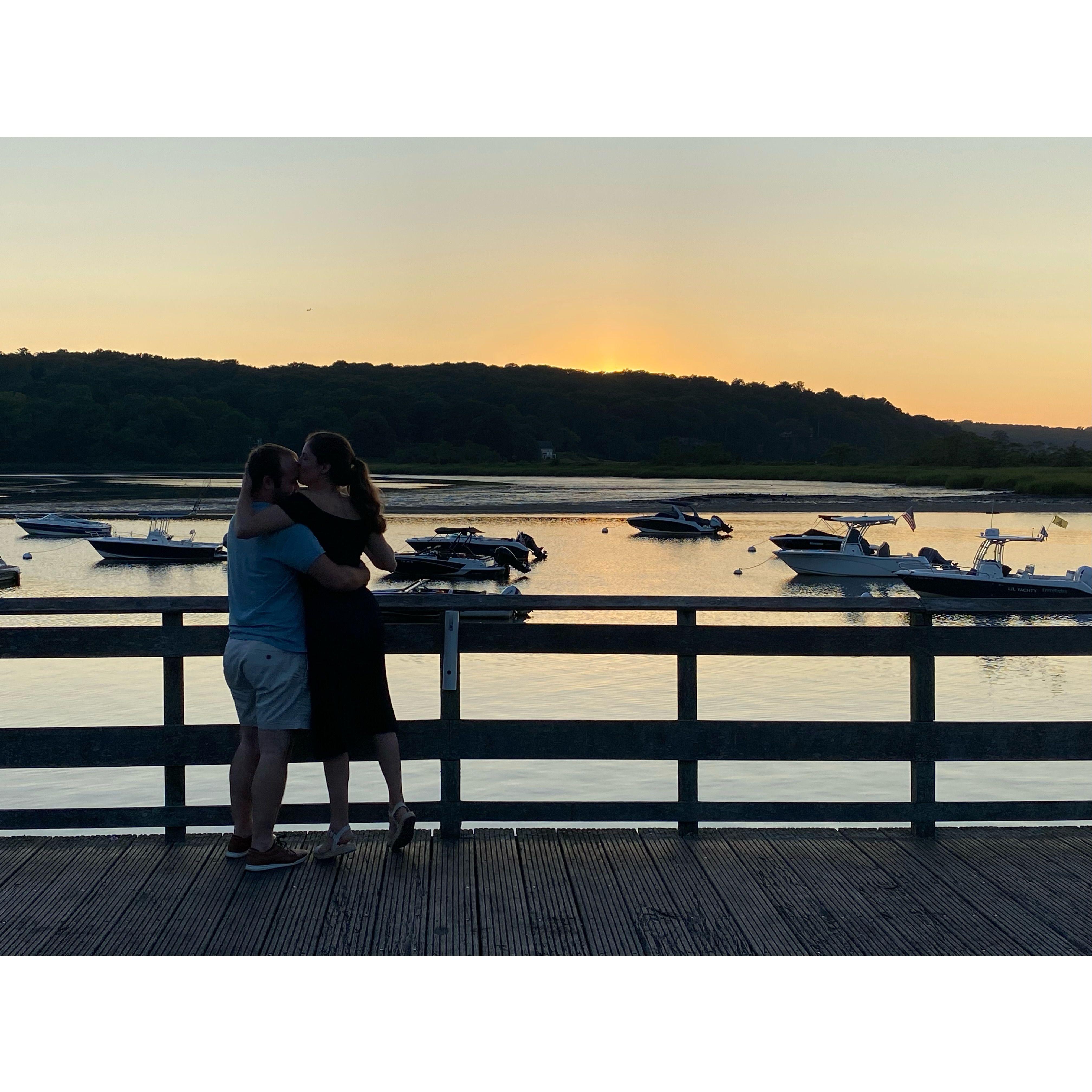 Celebrating our engagement on Long Island