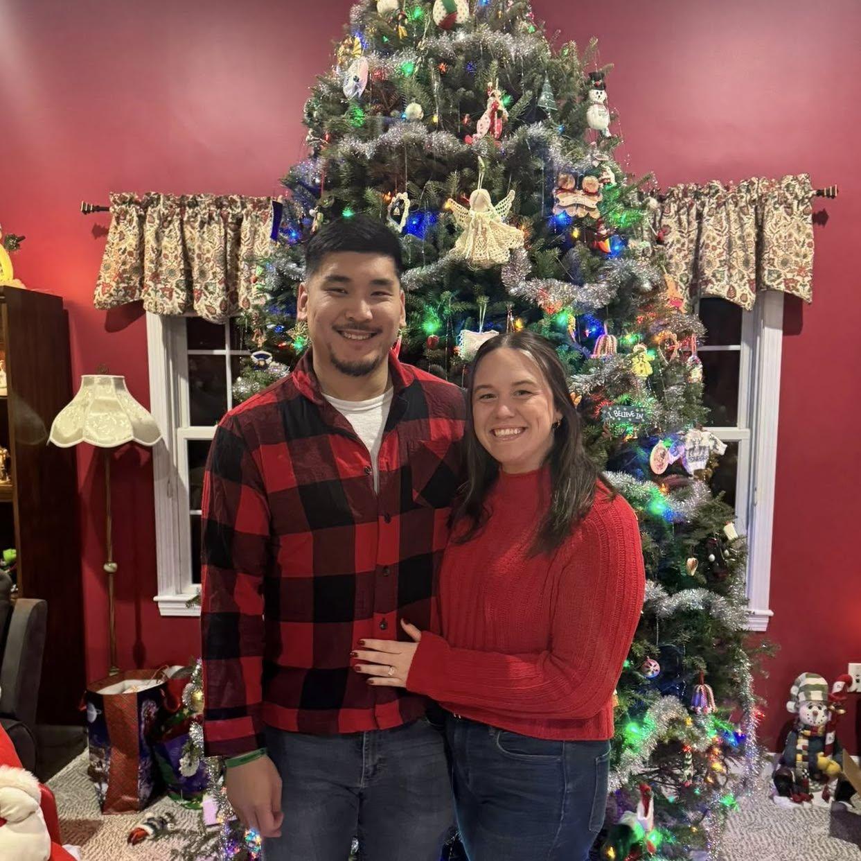 First Christmas as fiancées!