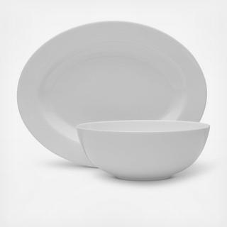 Delray Oval Platter Vegetable Bowl