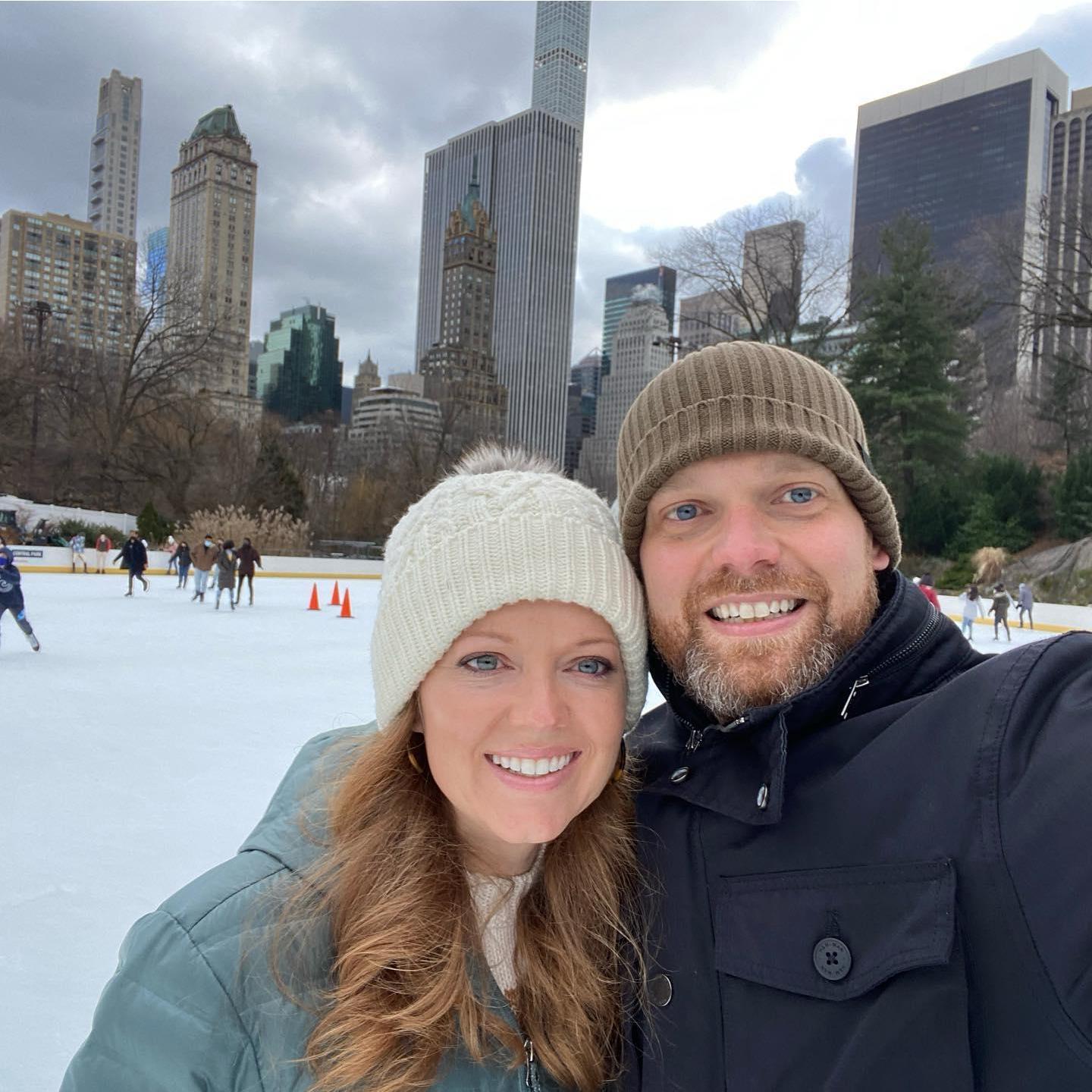 Ice-skating in Central Park