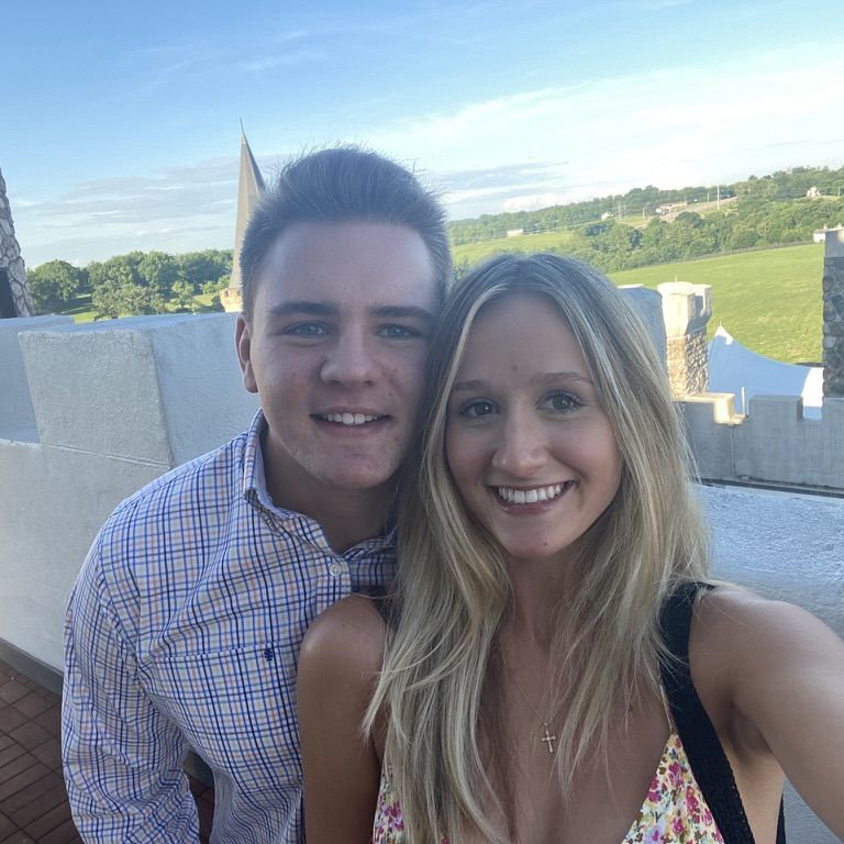 Celebrating our one year dating anniversary at the Kentucky Castle
