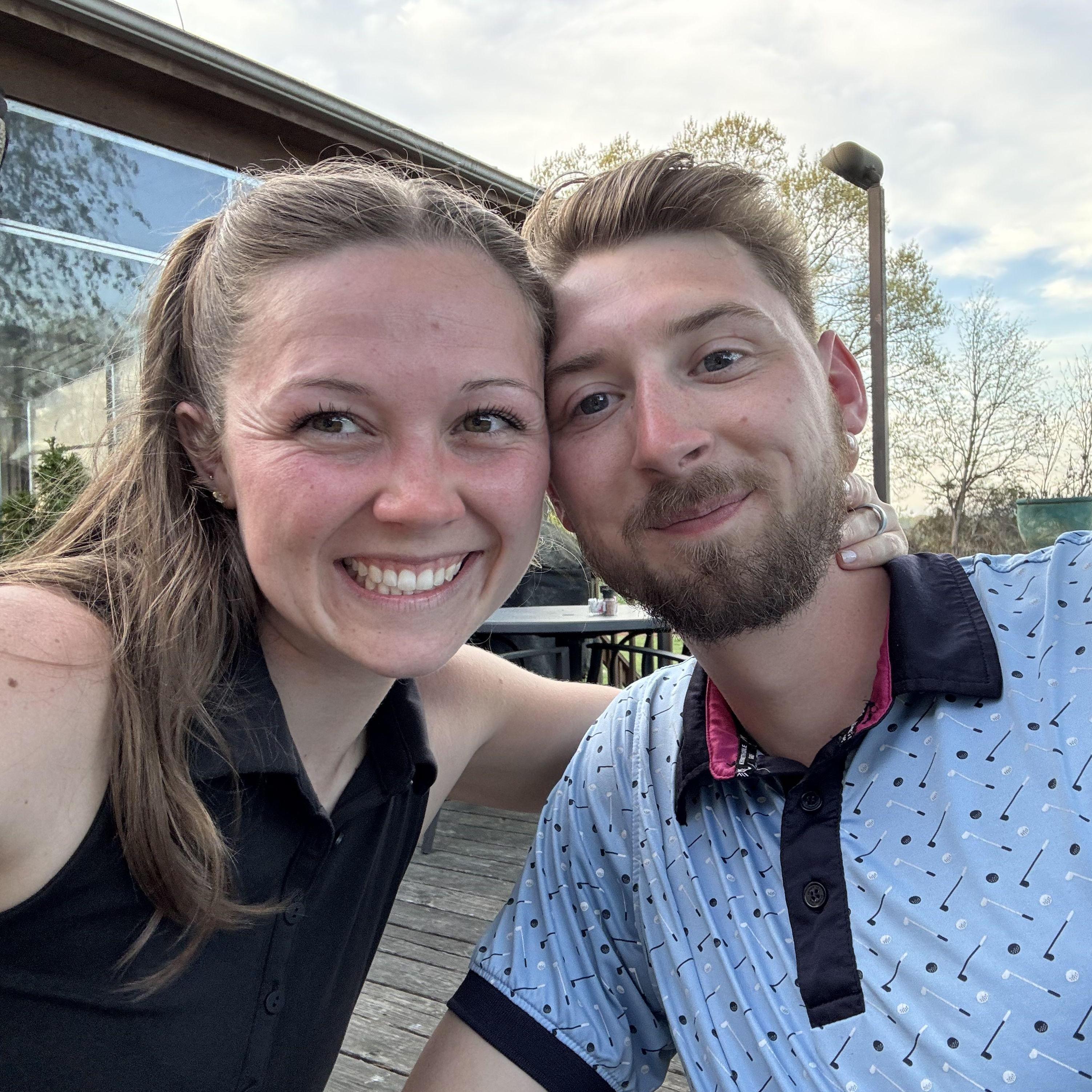 Our first golf tournament together!