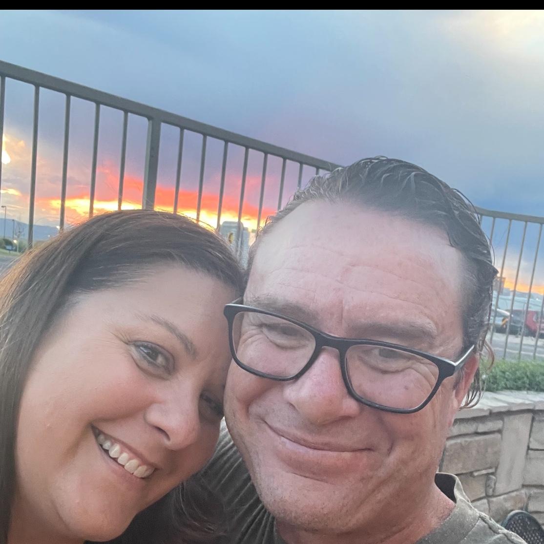 Our first date, we had to capture the sunset.