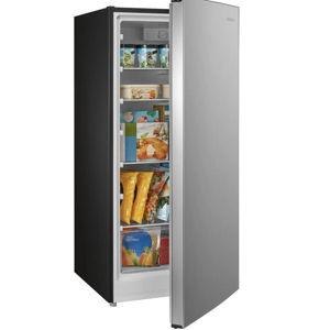 Insignia™ - 7.1 Cu. Ft. Garage Ready Upright Convertible Freezer - Stainless Steel Look
