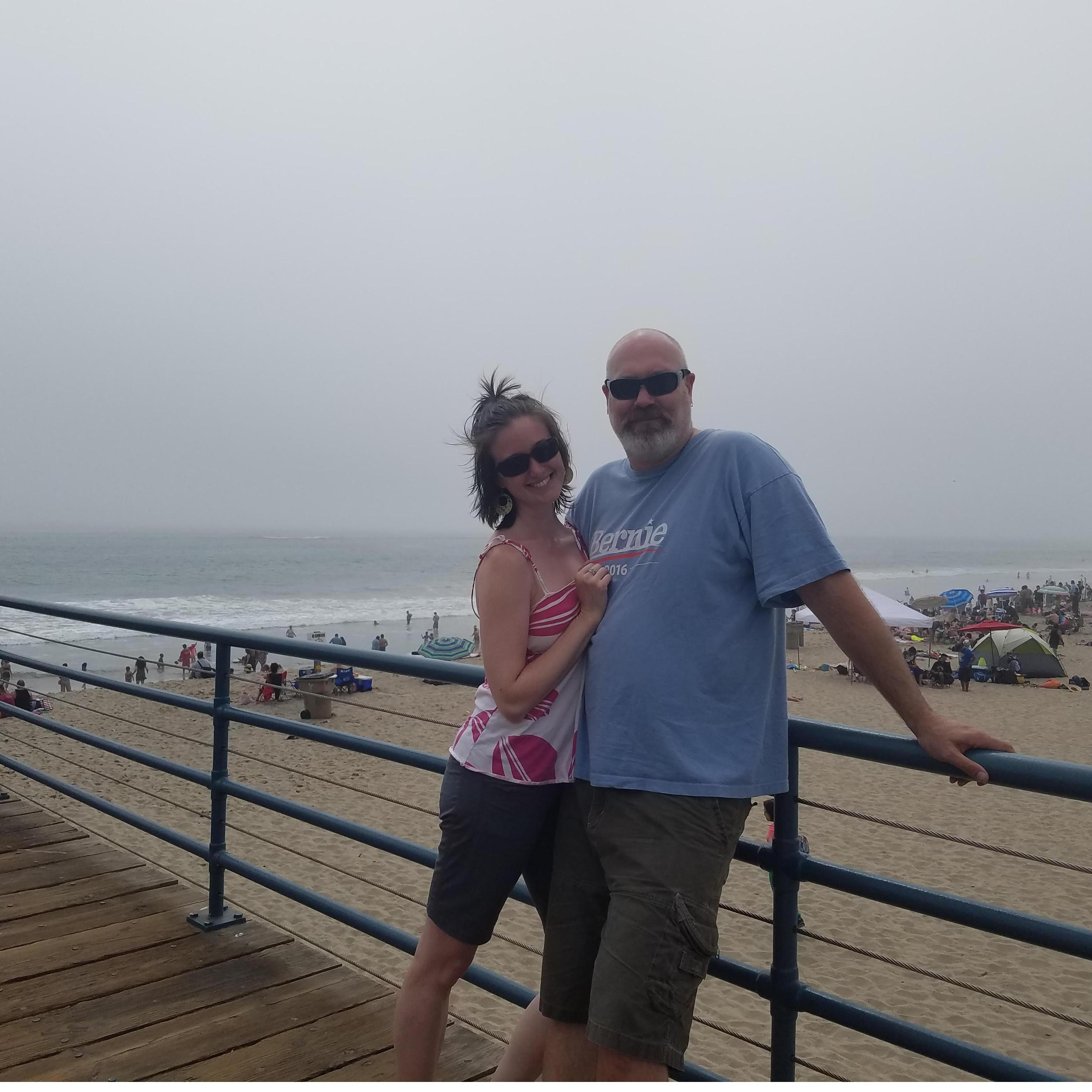 Our first day of vacation in Santa Monica for Jayme's 16th birthday.