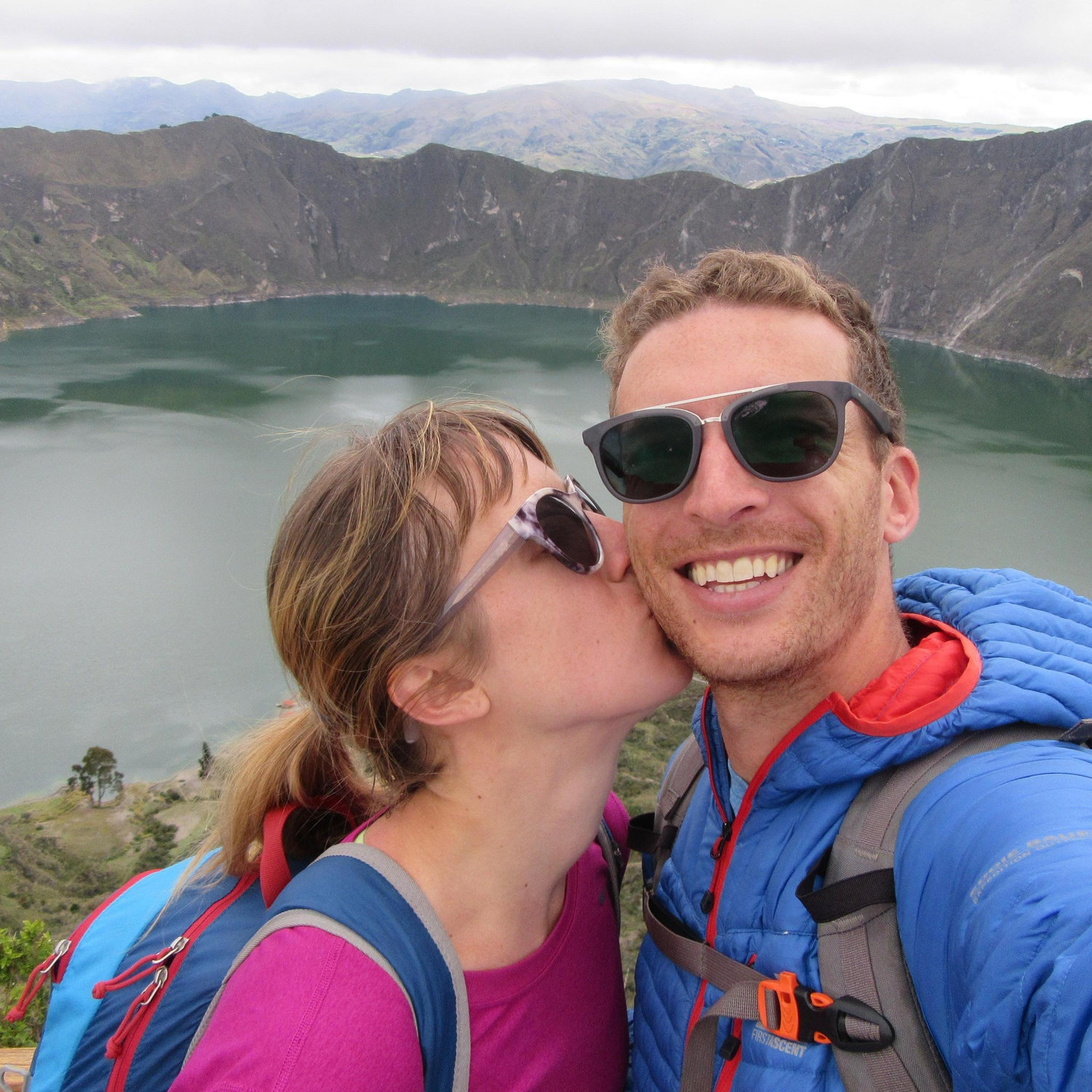 Hiking the Quilotoa Loop in Ecuador.