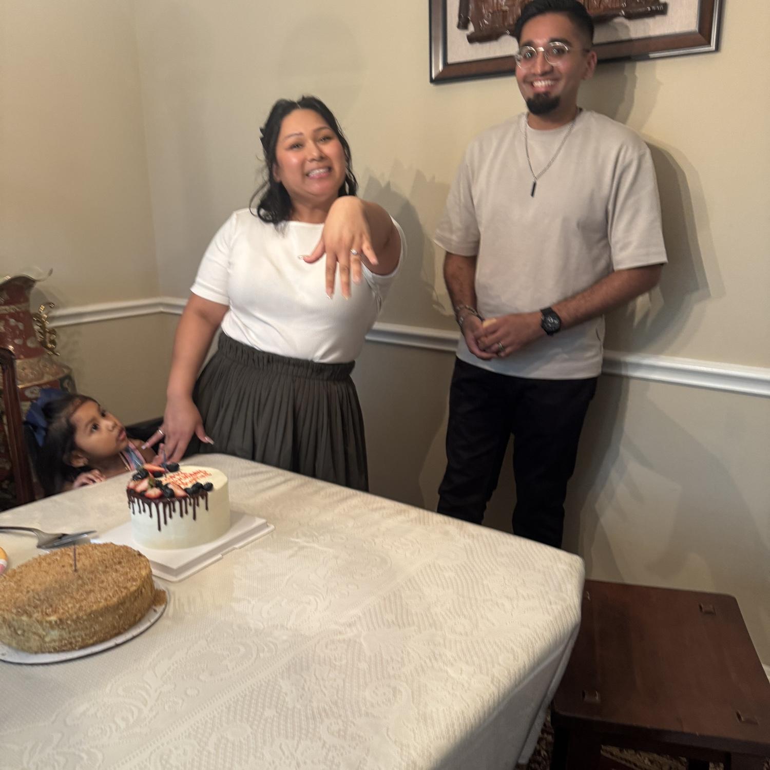 The day of the surprise proposal!!!!