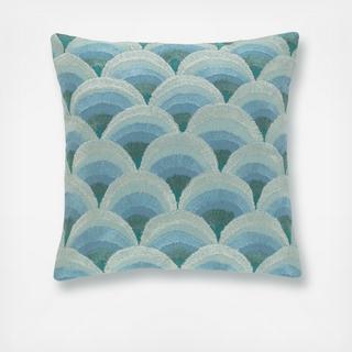 Peacock Embroidered Decorative Pillow