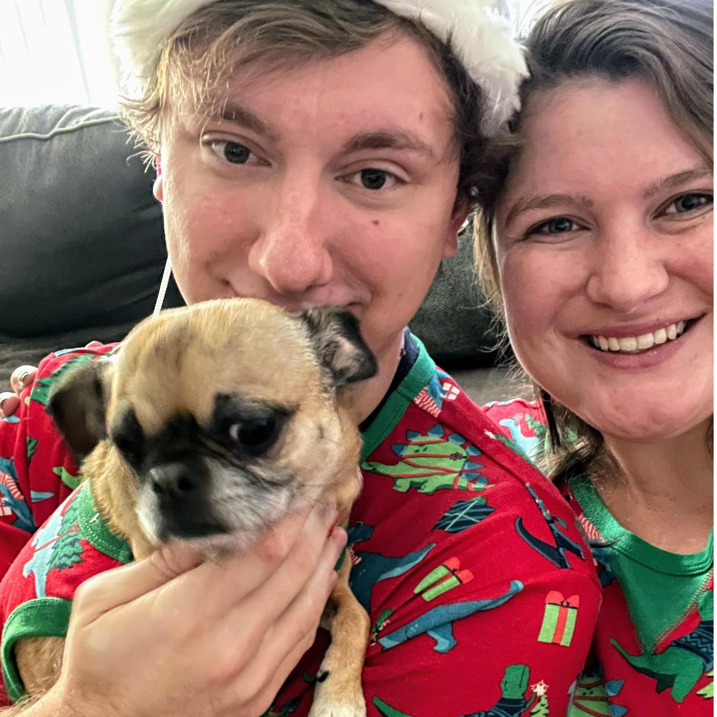 Chloe finally got the whole fam in matching pajamas. Who can say no to holiday themed dinos?!