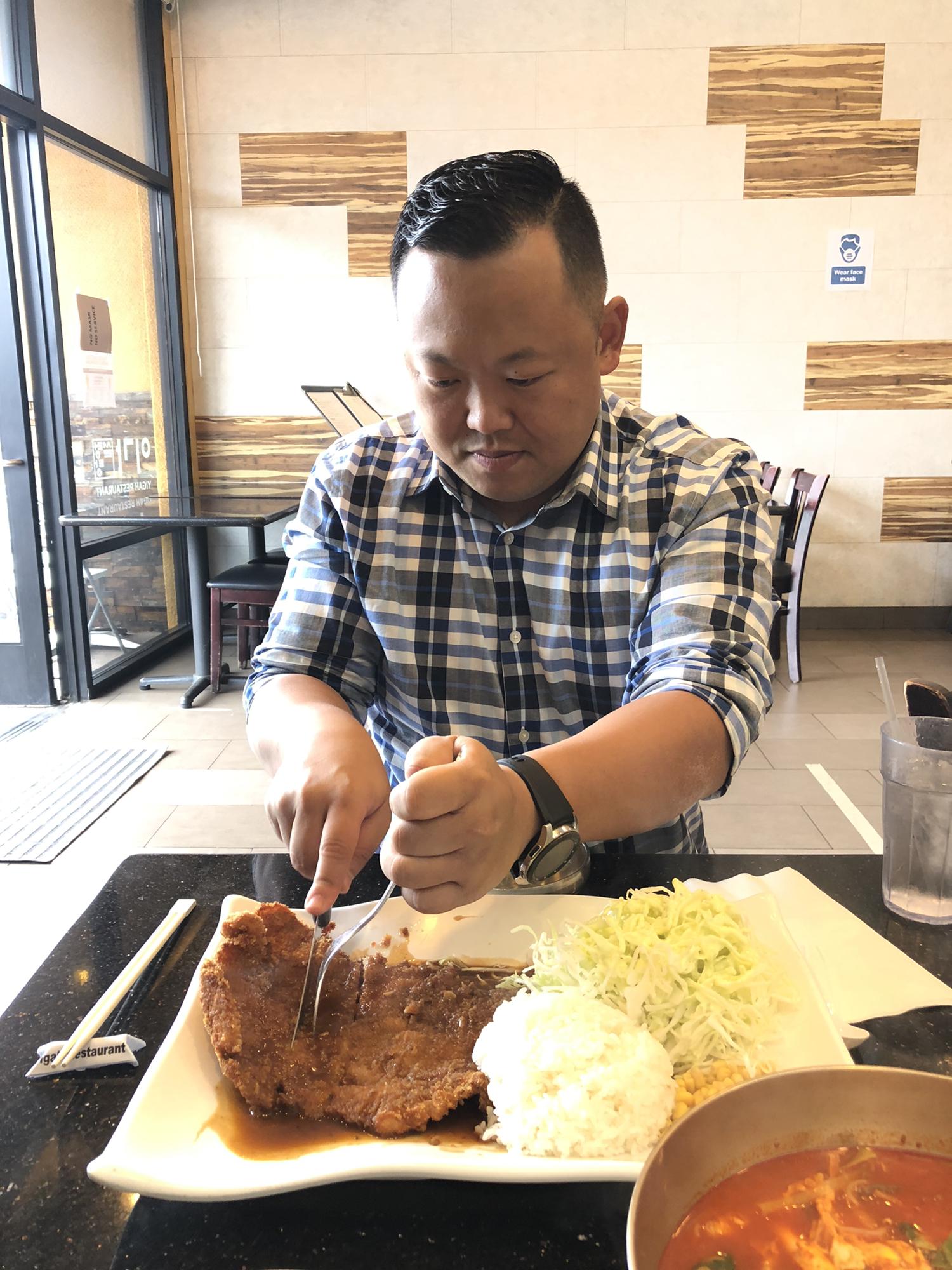 Thank you for cutting ‘our’ donkatsu