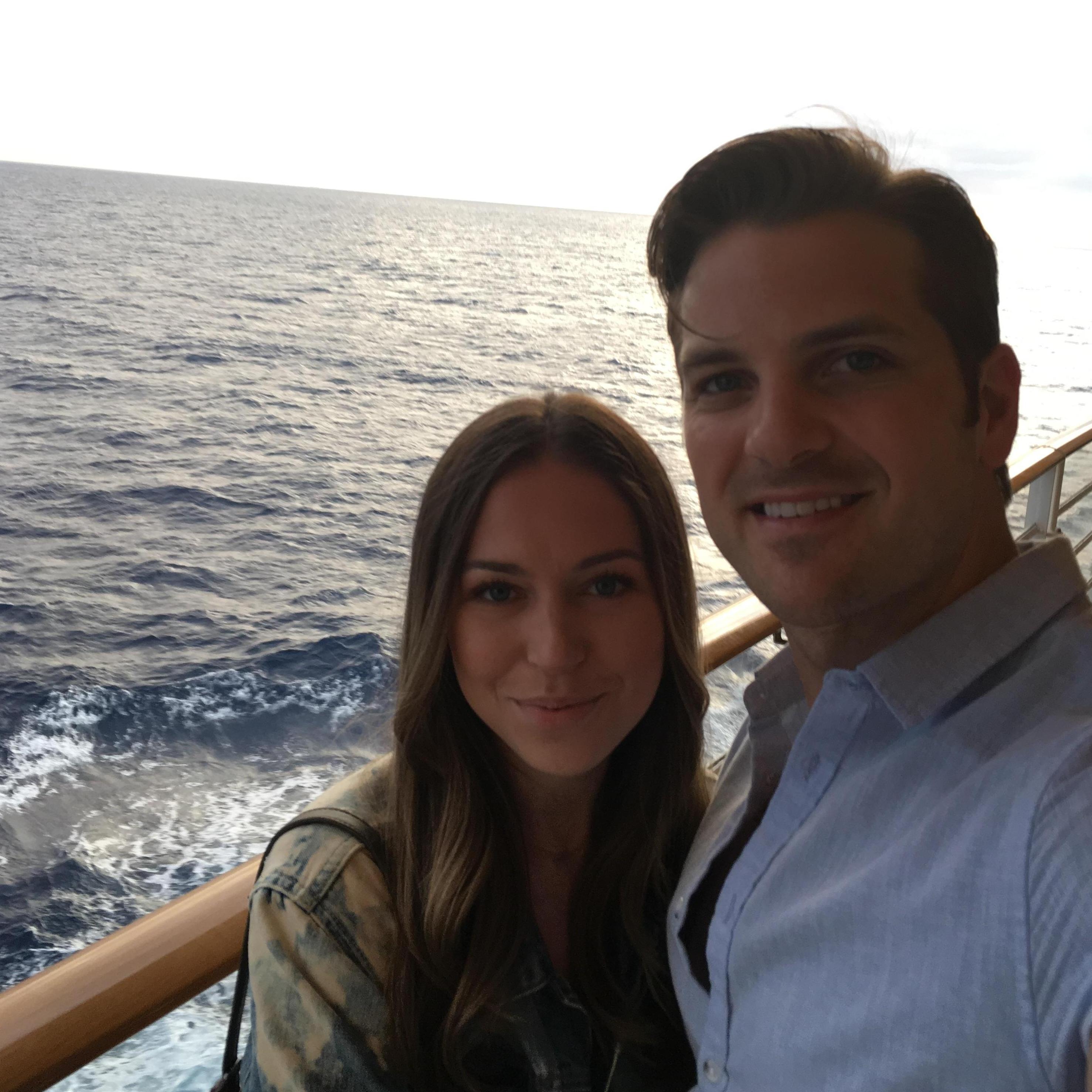 Jenna visiting Keith in the Bahamas!