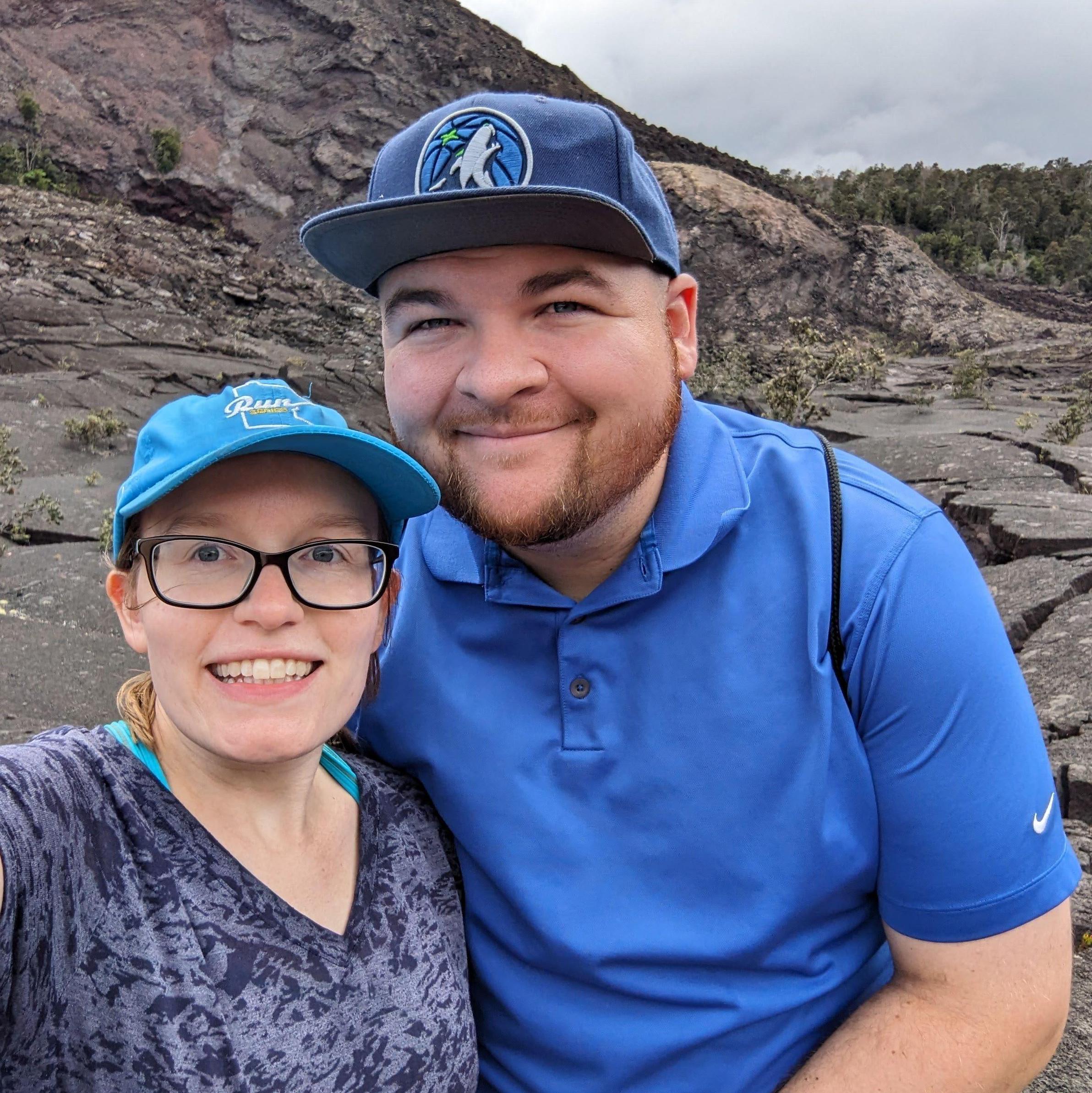 Hiking through the crater of Kilauea: Hawai'i Volcanoes National Park