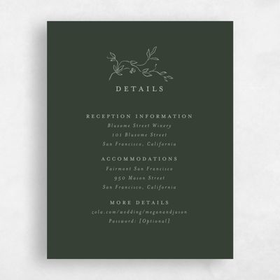 Deep Forest, Green Wedding Enclosure - Sequoia
