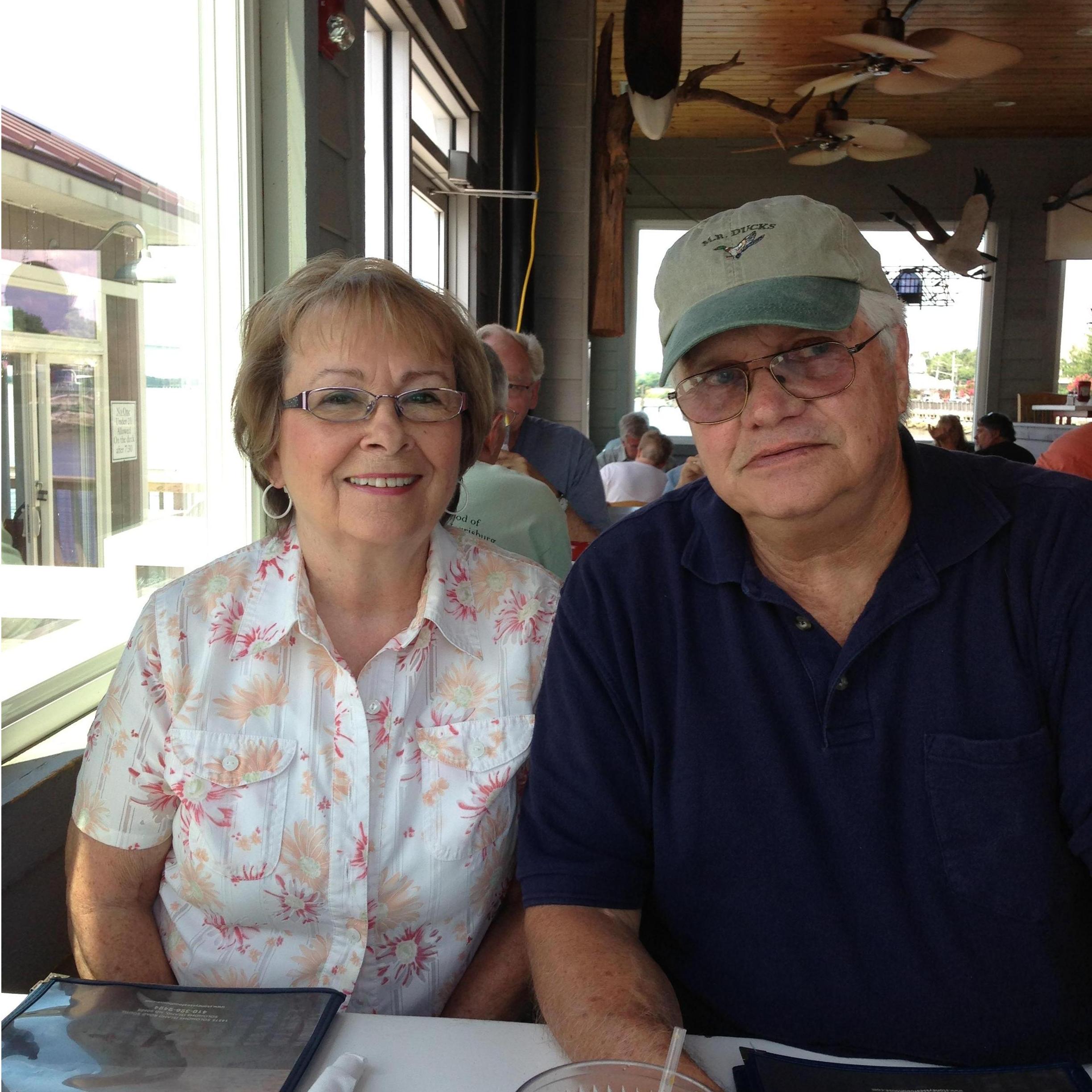 A very handsome couple at The Pier in Solomons.