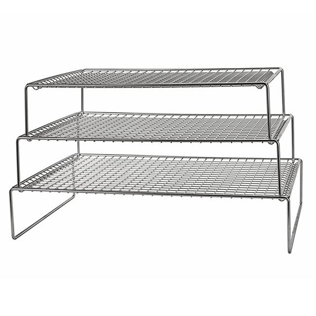 Lanejoy 3-Tier Cooling Rack for Baking & Cookie 100% 304 SUS Stainless Steel Oven Safe Wire Racks Fit Half Sheet 15 * 10 * 3 in
